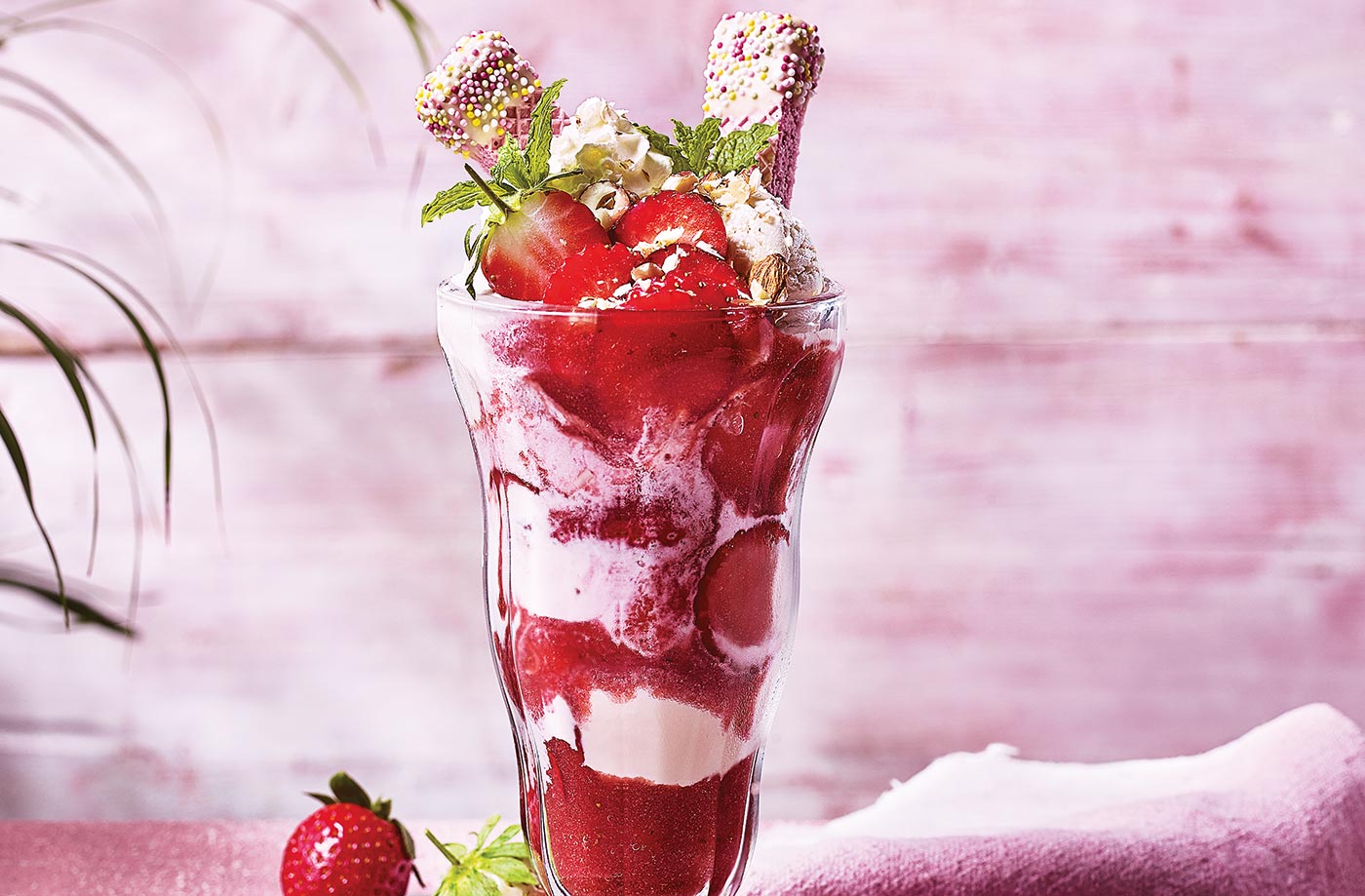 Strawberry sharing sundae recipe