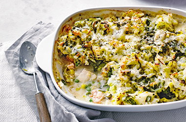 Colcannon fish pie