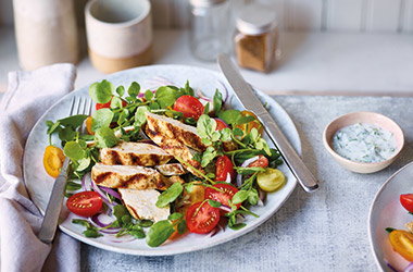 Garam masala chicken salad