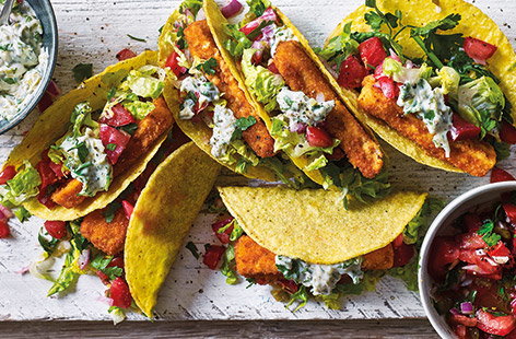 Fish finger tacos