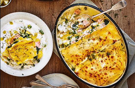 Try this seafood spin on an Italian classic, layered high with creamy white sauce, flaky fish and fresh dill. Make this lasagne in batches and freeze to really get ahead of the game.