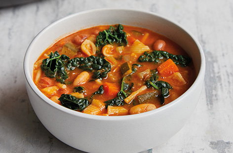 Warming, wholesome and hearty, this versatile rustic soup can be made with whatever fresh veg you have to hand.