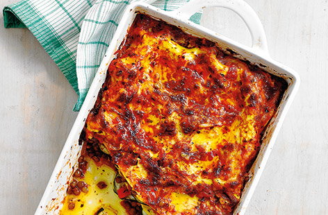 This fuss-free vegetarian lasagne can feed the whole family with just a handful of ingredients