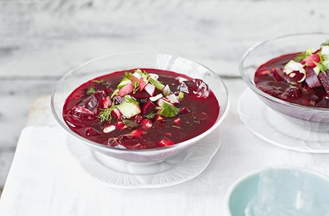 Transform beetroot, cucumber and radishes into an earthy, refreshing chilled soup.