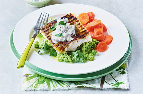 The British classic, but not as you know it! Barbecuing the cod makes it gorgeously flaky and gives it a mouthwateringly crispy skin, a perfect match for a fragrant pea mash and homemade tartare sauce