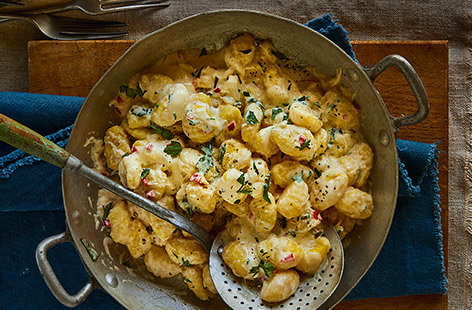 This quick and easy crab gnocchi recipe feels incredibly indulgent but only needs six ingredients to make and is ready in just 15 minutes.