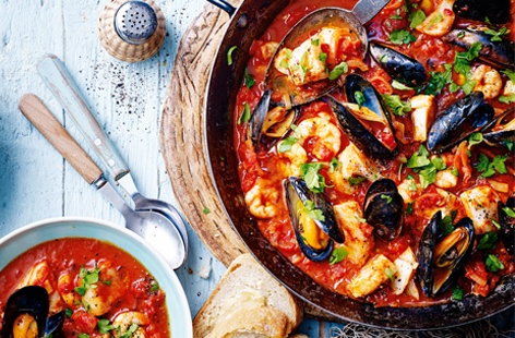 Make your midweek meals marvellous – this impressive fish stew is really easy-to-assemble and packed with flavour. Cooked in just one pot, this satisfying main brings together fresh white fish, mussels and prawns in a rich paprika-spiced tomato sauce