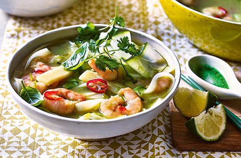 Dish up a warming bowl of this easy noodle soup for a taste of Malaysia