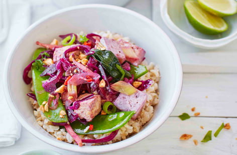 This vegan rice bowl recipe is guaranteed to liven up your midweek meals – and best of all, it can be rustled up in under half an hour