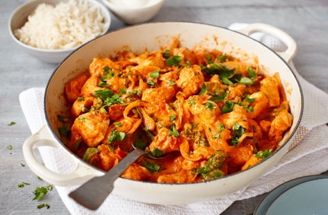 Packed with big flavours, this curry marries succulent chicken breast and fresh herbs with a fragrant tikka masala sauce