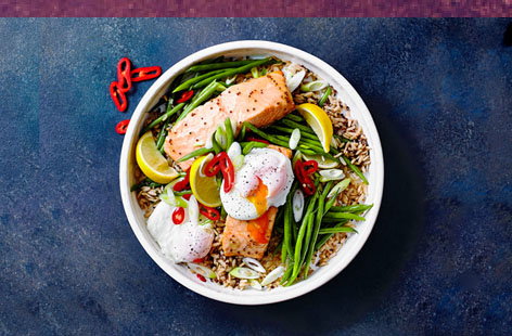 This modern British dish is great feel-good food, perfect for that healthy, post-gym refuel or for a midweek meal that makes you feel like you’re really looking after yourself