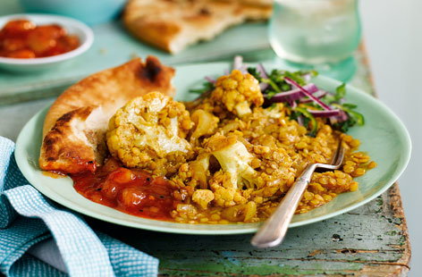 Try your hand at making this hearty vegetarian curry that's brimming full of satisfying flavours and nutty roasted cauliflower