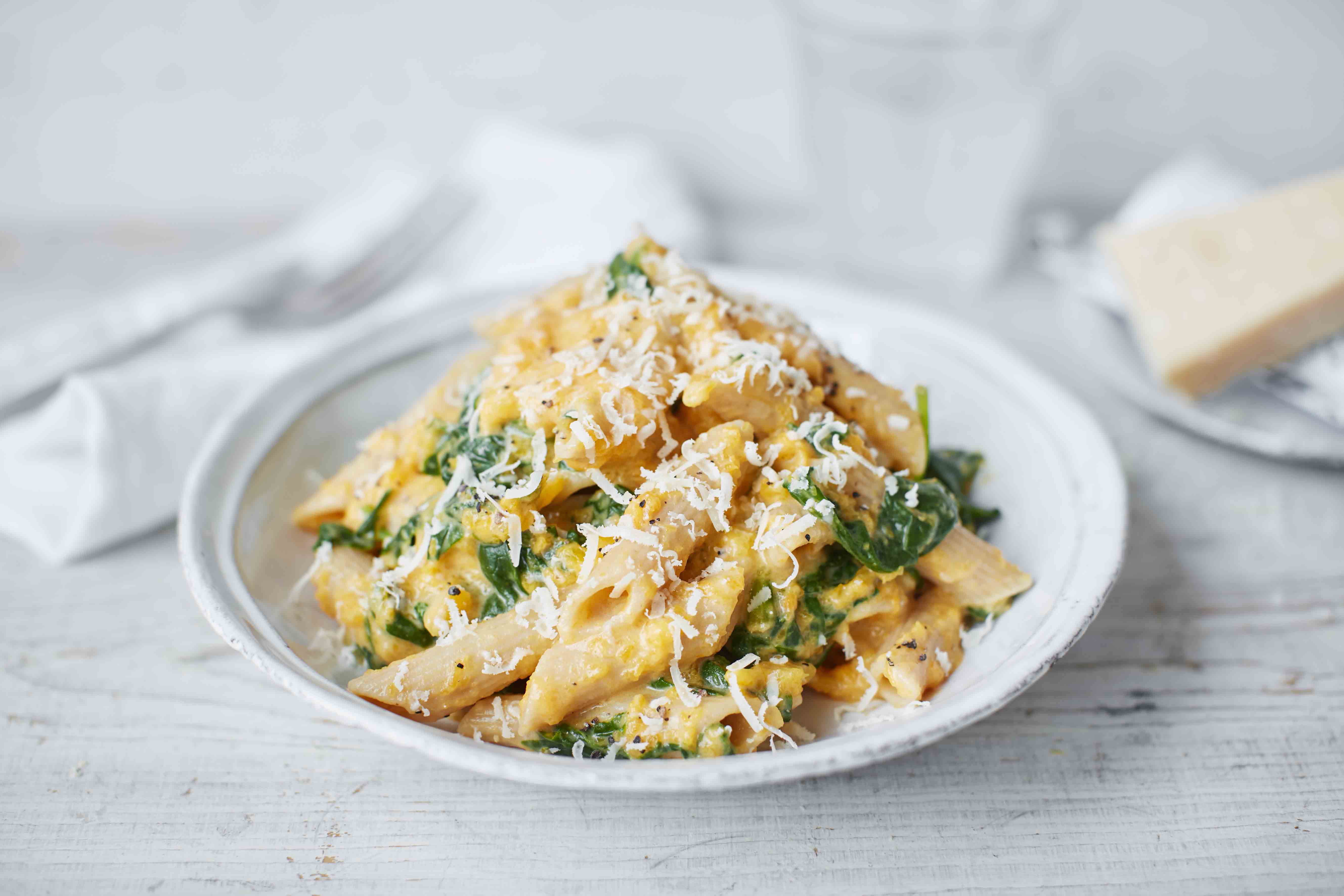 Thursday: Healthy pasta with butternut squash and crème fraîche